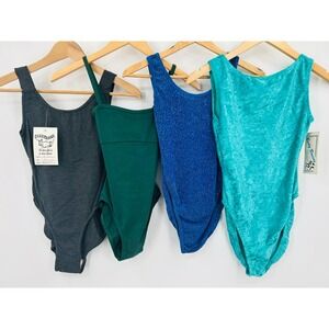 Lot of 4 Vintage NWT Dance Leotards Small Body Wrappers Ezradanze Reflections